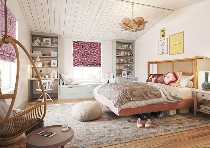 Interstellar, Nebula Pink - Roman Blind - Image 6